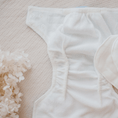 Load image into Gallery viewer, Reusable Cloth Nappy – Blue | 2.0 | My Little Gumnut soft bamboo fleece lining detail for comfort and leak protection.