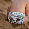 Load image into Gallery viewer, Reusable Swim Nappy featuring Australian-inspired designs, perfect for beach days and pool play.