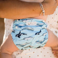 Load image into Gallery viewer, Reusable Swim Nappy featuring a fun whale design, perfect for beach days and pool play from My Little Gumnut.