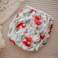 Load image into Gallery viewer, Reusable Swim Nappy featuring vibrant Flowering Gum design, perfect for comfort during beach and pool play.