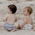 Load image into Gallery viewer, Swimming Nappy - Slate Stripe