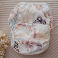 Load image into Gallery viewer, Reusable Swim Nappy - Palm Garden design with floral patterns for beach days and pool play.