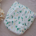 Load image into Gallery viewer, Reusable Cloth Nappy – Gumnut | 2.0 | My Little Gumnut folded flat to highlight the Australian-inspired print detail.