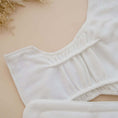 Load image into Gallery viewer, Reusable Cloth Nappy – Blush Botanical | 2.0 | My Little Gumnut soft bamboo fleece lining detail for comfort and leak protection.