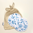 Load image into Gallery viewer, Reusable Breast Pads - Blue Leaf