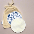 Load image into Gallery viewer, Reusable Breast Pads - Navy Blossom