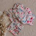 Load image into Gallery viewer, Reusable menstrual pads by my little gumnut. cloth menstrual pads. period pads. stack of menstrual pads. floral pads