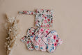 Load image into Gallery viewer, Mini wet bags for storing reusable menstrual pads or reusable breast pads. menstrual pad bag. cloth menstrual pad bag. mini floral wet bag by my little gumnut. 5 floral menstrual pads with mini wet bag 
