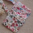 Load image into Gallery viewer, Mini wet bags for storing reusable menstrual pads or reusable breast pads. menstrual pad bag. cloth menstrual pad bag. mini floral wet bag by my little gumnut.