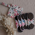 Load image into Gallery viewer, Reusable Cloth Menstrual Pads - 5 Pack with Wet Bag