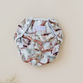 Load image into Gallery viewer, Reusable Swim Nappy featuring playful kookaburra design, perfect for beach days and pool play by My Little Gumnut.