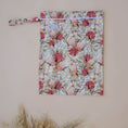 Load image into Gallery viewer, Reusable Wet Bag – Blush Botanical design for cloth nappies, swimwear and daycare essentials