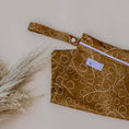 Load image into Gallery viewer, Gumnut Tan reusable wet bag by My Little Gumnut with secure zip closure