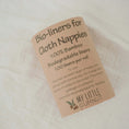 Load image into Gallery viewer, bio-liners for cloth nappies. cloth nappies by my little gumnut. australian cloth nappies.