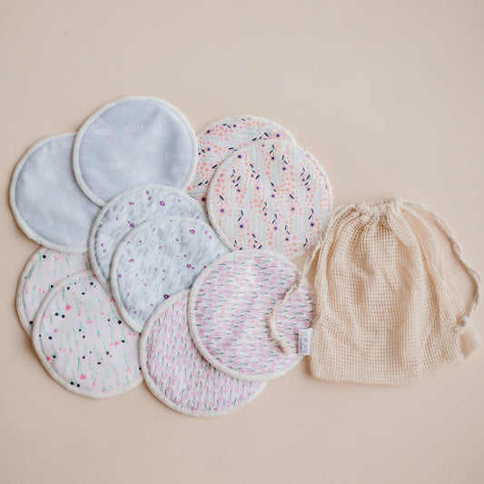 breast pads by my little gumnut. floral breast pads. nursing pads. Australia.