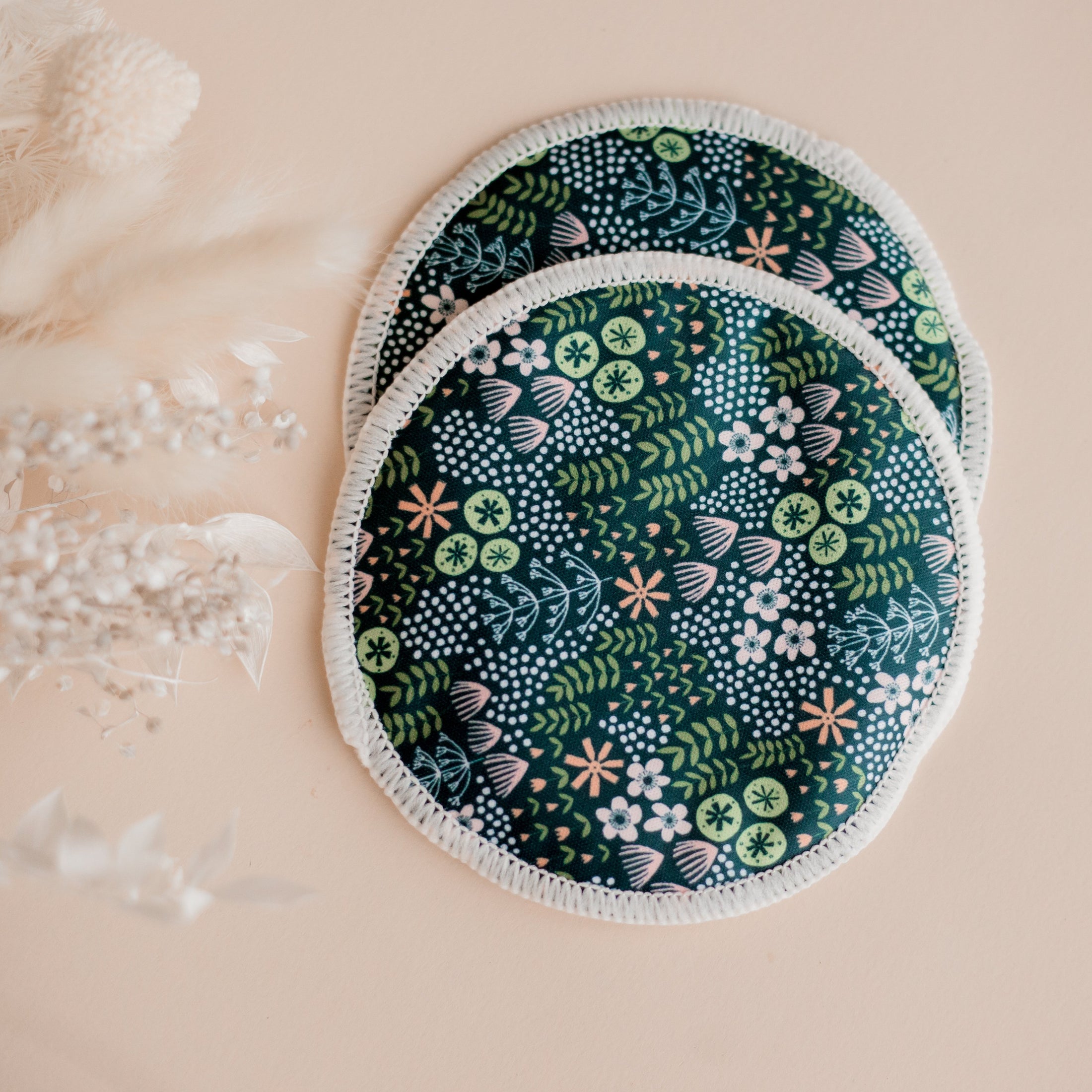 breast pads by my little gumnut. floral breast pads. nursing pads. Australia.