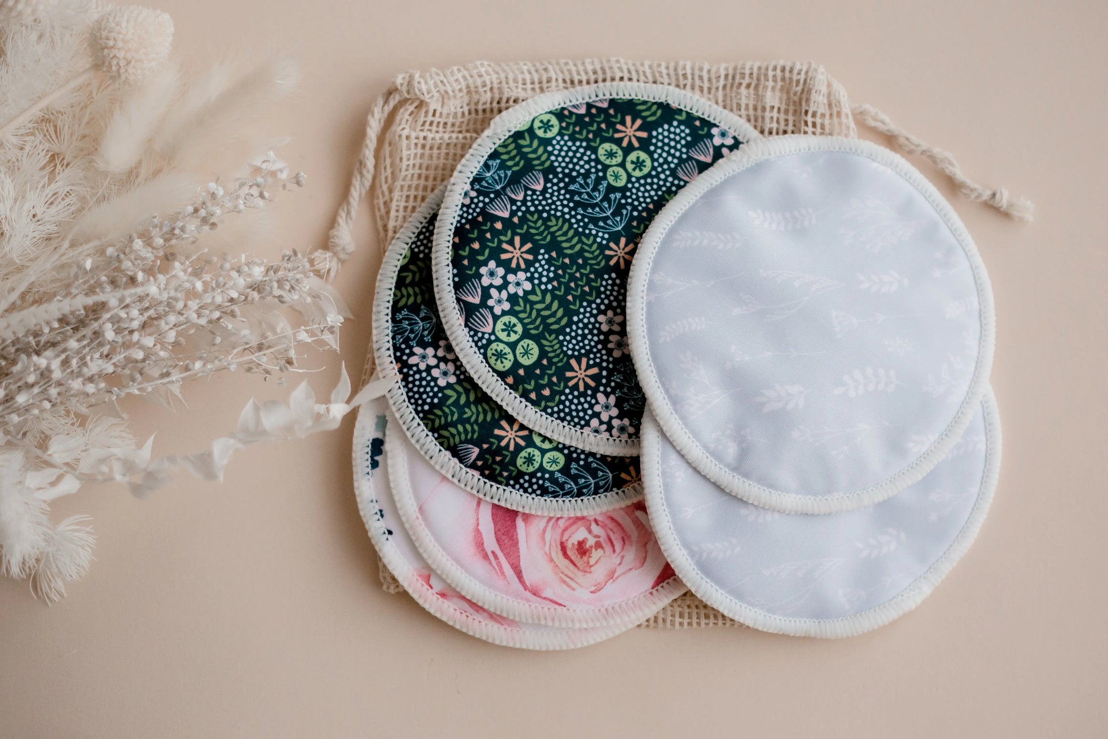 Reusable Breast Pads 3 Pairs (assorted designs)