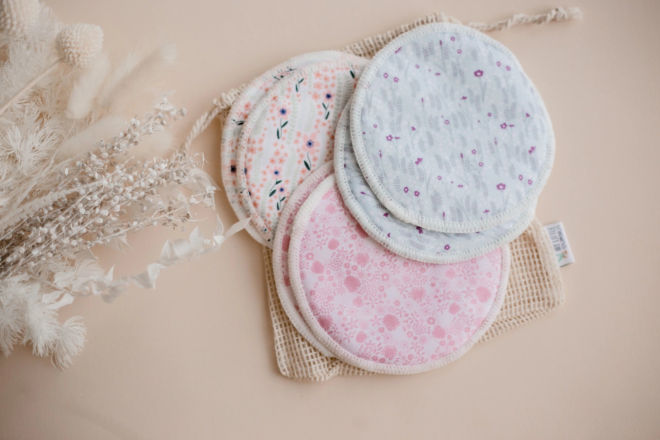 Reusable Breast Pads 3 Pairs (assorted designs)