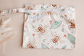 Load image into Gallery viewer, large wet bag. nappy bag. double gusset cloth nappies by my little gumnut. reusable nappy australia. cloth nappies australia. eco friendly nappies. bee nappy.