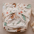 Load image into Gallery viewer, double gusset cloth nappies by my little gumnut. reusable nappy australia. cloth nappies australia. eco friendly nappies. bee nappy.