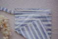 Load image into Gallery viewer, Reusable wet bag in Slate Stripe design with secure zip closure