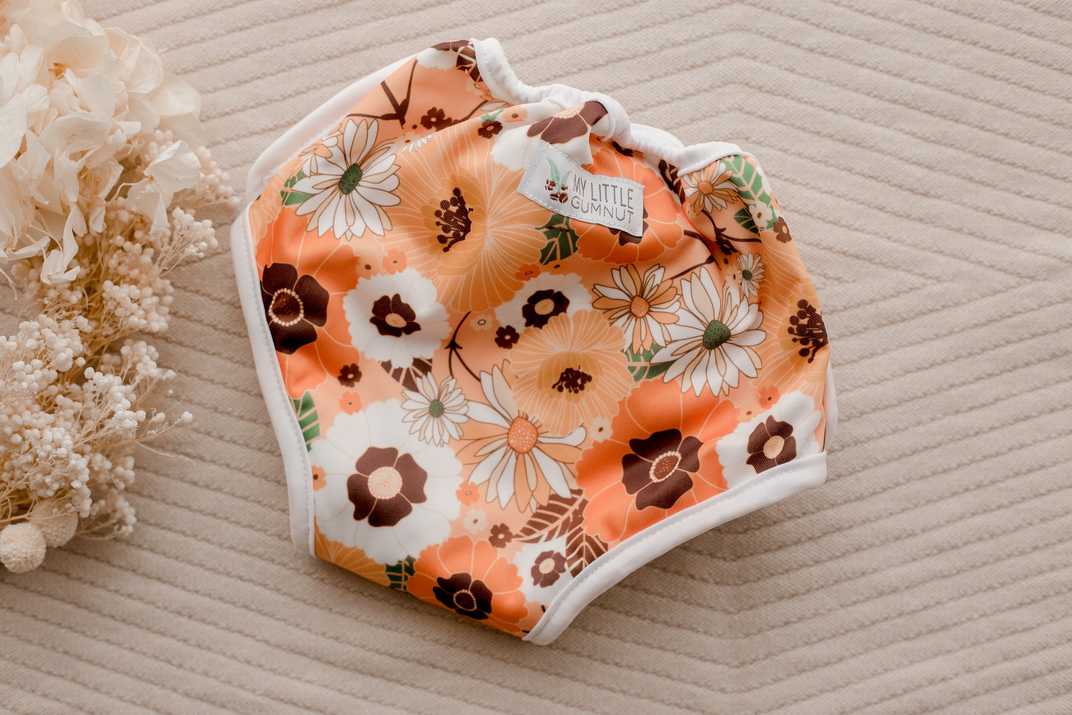 Reusable training pants by my little gumnut. australian owned reusable nappies. cloth training nappies. toddler nappies.