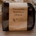 Load image into Gallery viewer, Reusable bamboo liners for cloth nappies. Cloth nappies by my little gumnut australia.