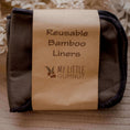 Load image into Gallery viewer, Reusable bamboo liners for cloth nappies. Cloth nappies by my little gumnut australia.