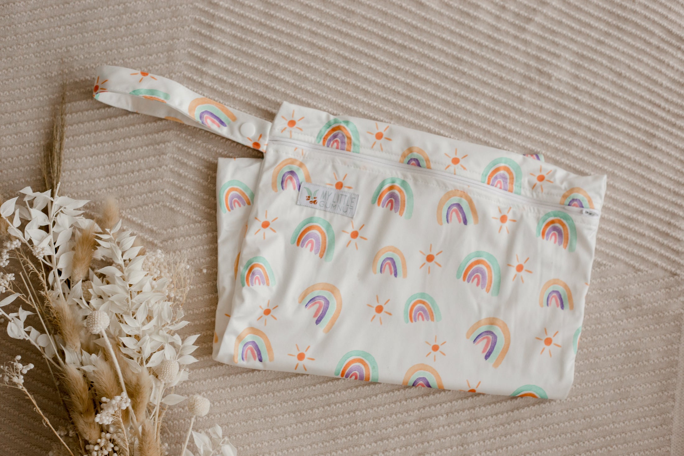 Wet bags by my little Gumnut. rainbow cloth nappy australia
