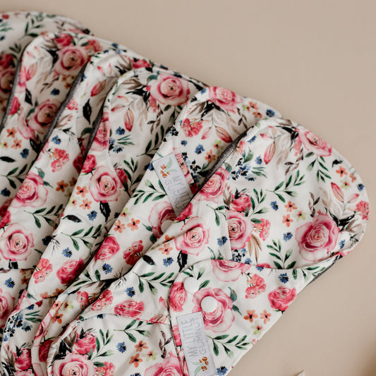 Reusable Menstrual Pads. Cloth Pads. Reusable Pads. Menstruation. Post-partum pads. Postpartum. My Little Gumnut.