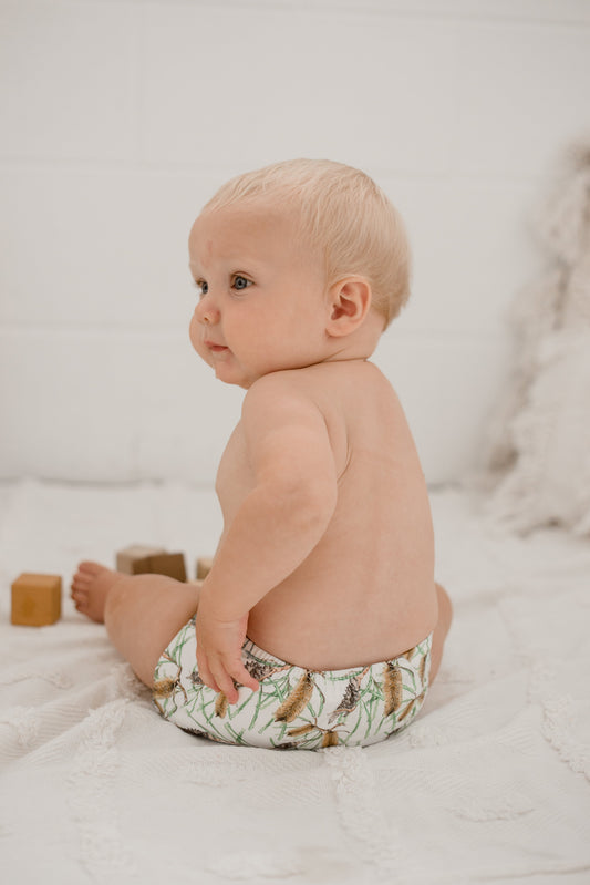 Baby in a My Little Gumnut Nappy