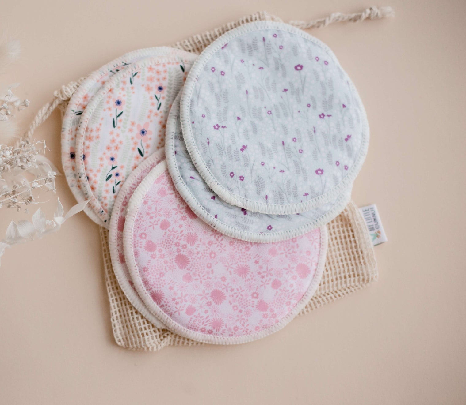 A pack of 3 pairs of My Little Gumnut Breast Pads