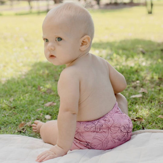 Cloth Nappy 2.0 - Monsterra Pink