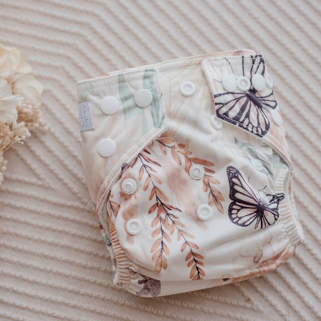 Newborn Cloth Nappy - Palm Garden
