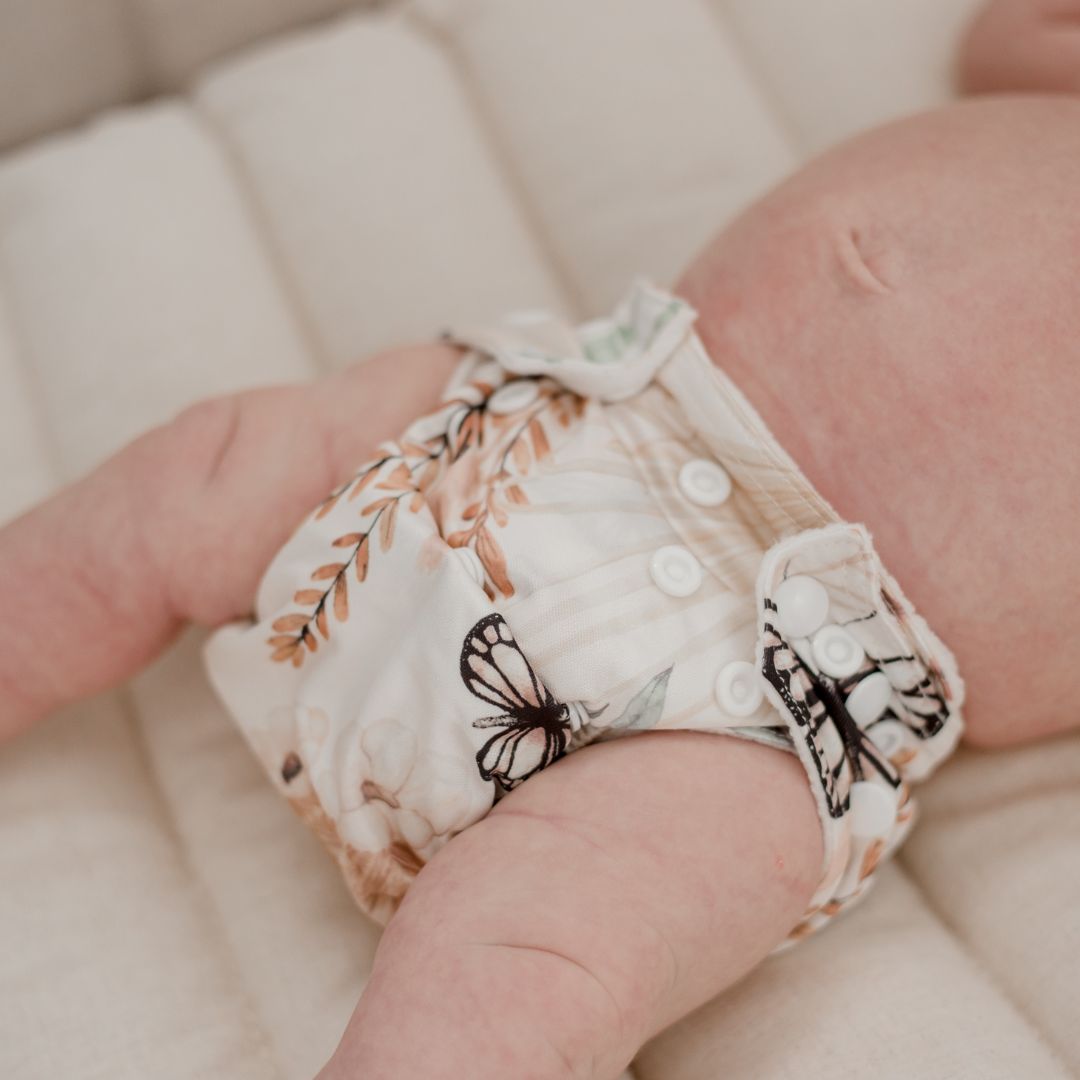 Newborn Cloth Nappy - Palm Garden