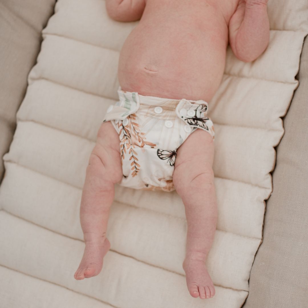 Newborn Cloth Nappy - Palm Garden
