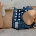 Load image into Gallery viewer, Cloth Nappy 2.0 - Monsterra Blue
