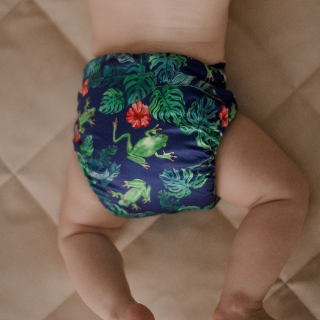 Cloth Nappy 1.0 - Tropical Frogs