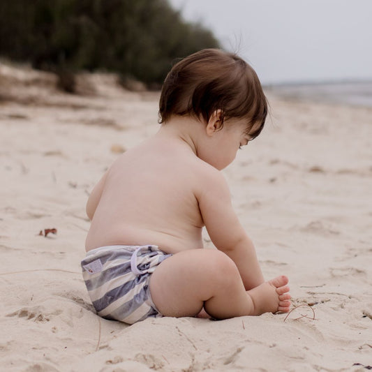 Swimming Nappy - Slate Stripe