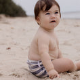 Load image into Gallery viewer, Swimming Nappy - Slate Stripe
