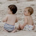 Load image into Gallery viewer, Swimming Nappy - Slate Stripe
