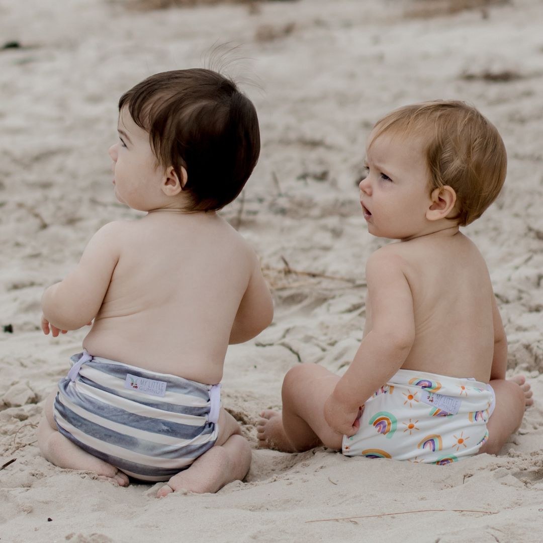 Swimming Nappy - Slate Stripe