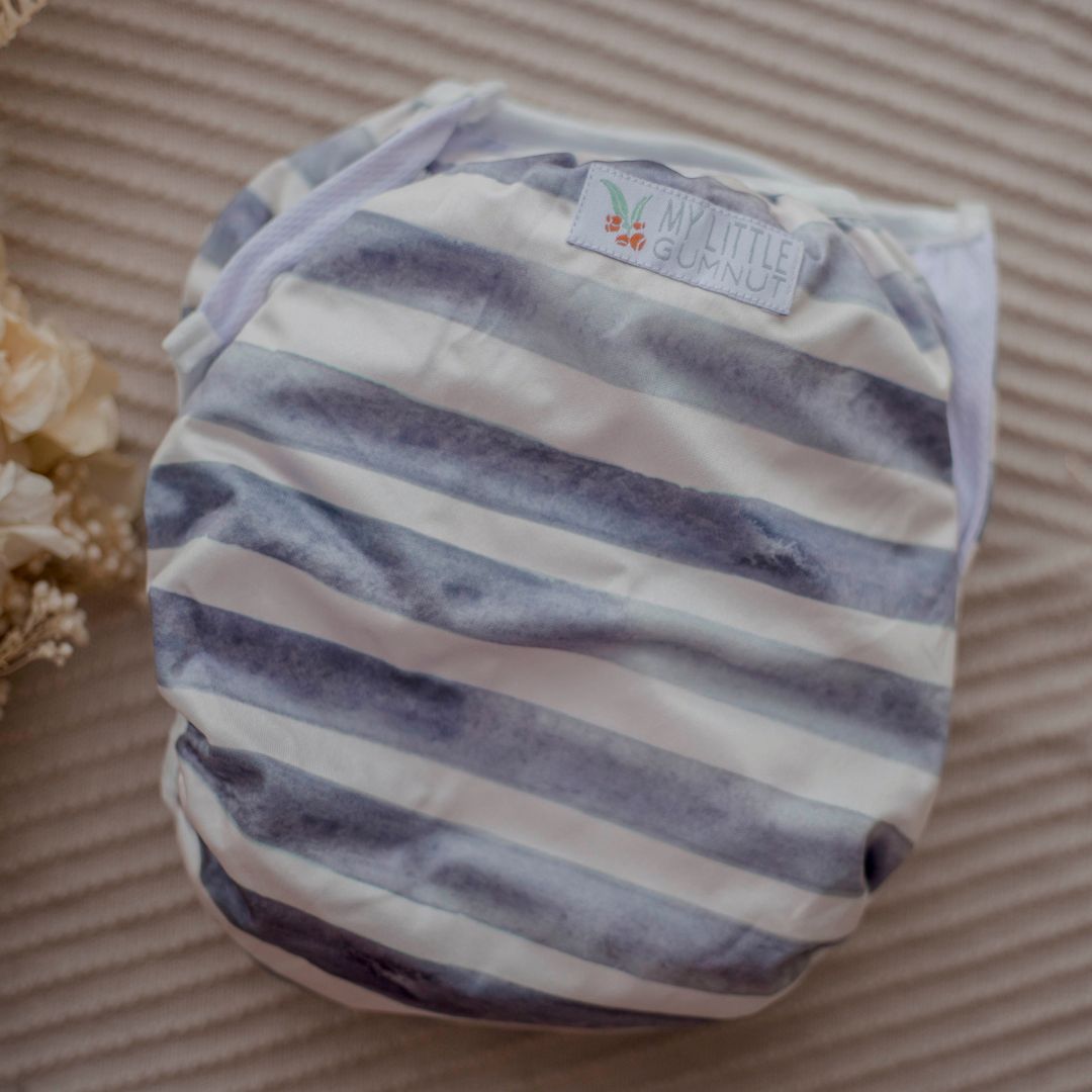 Swimming Nappy - Slate Stripe
