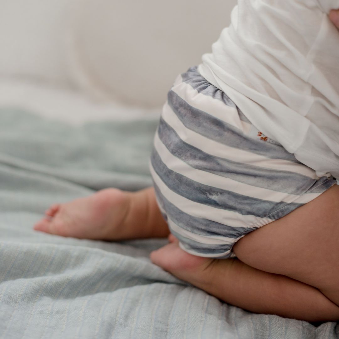 Cloth Nappy 2.0 - Slate Stripe