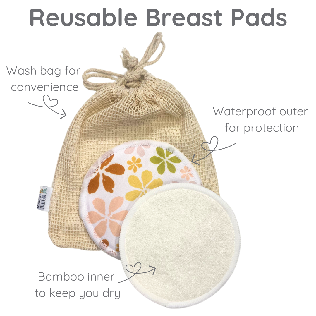 Reusable Breast Pads 3 Pairs (assorted designs)