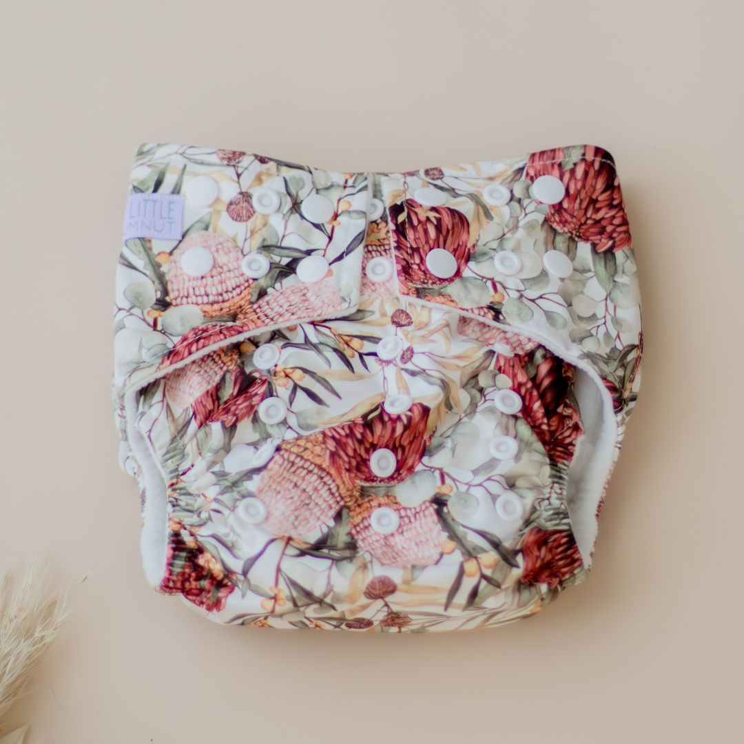 Cloth Nappy 2.0 - Blush Botanical