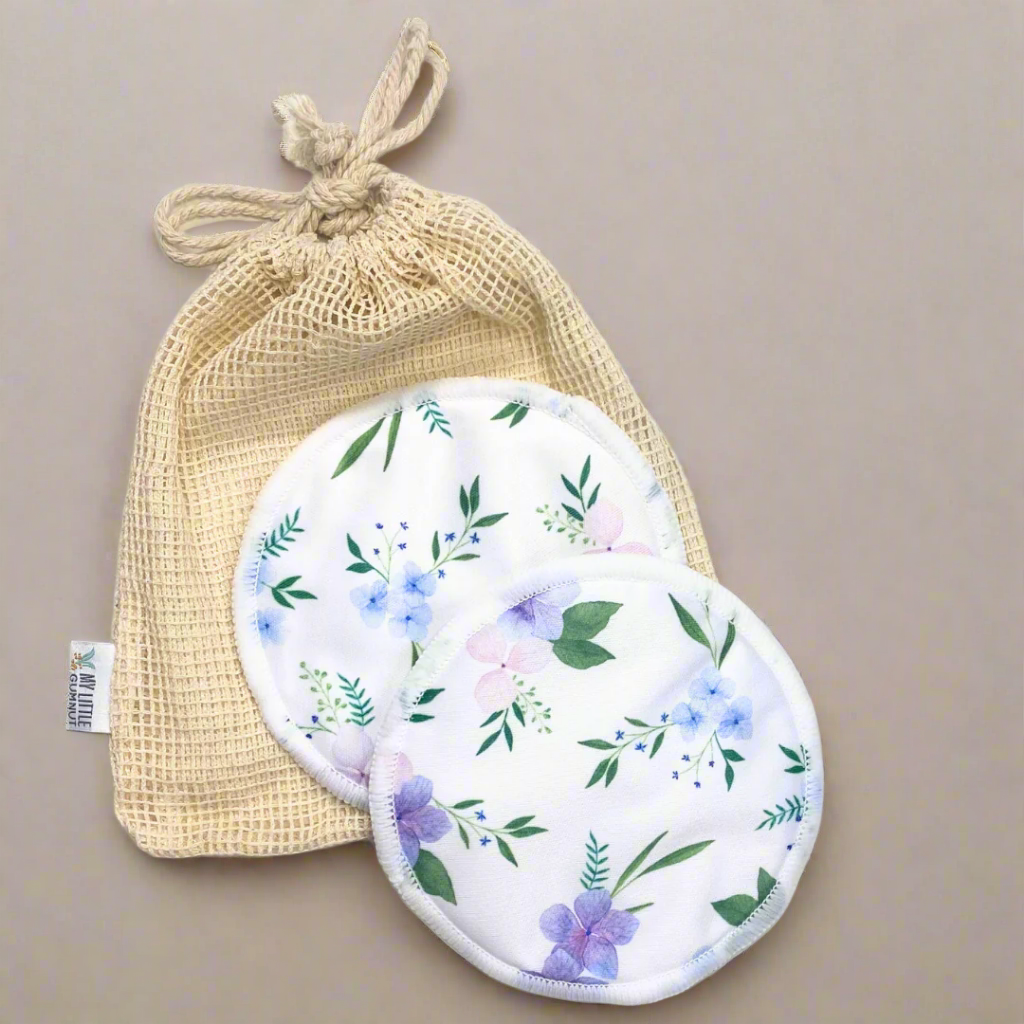 Reusable Breast Pads - Lavender Bouquet