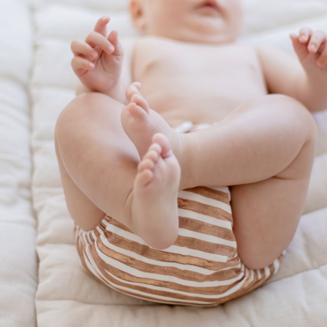 Cloth Nappy 2.0 - Brown Stripe