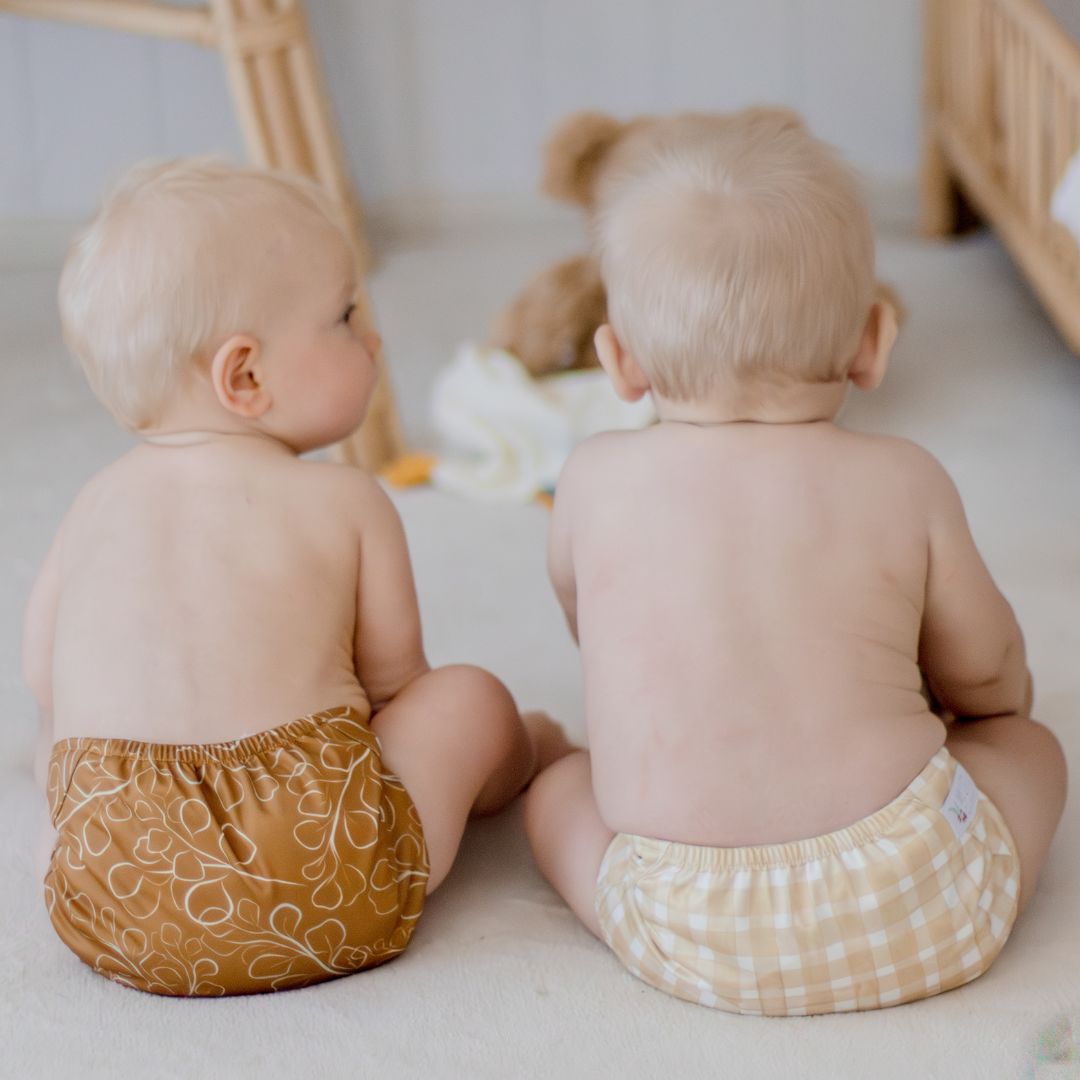 Cloth Nappy 2.0 - Gingham (Beige)