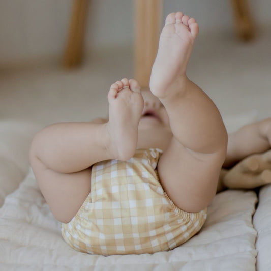 Cloth Nappy 2.0 - Gingham (Beige)